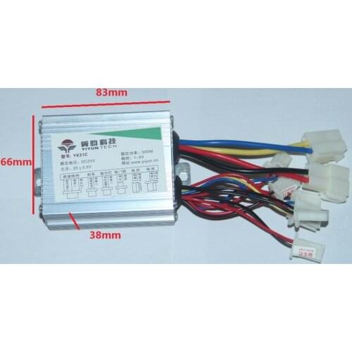 500W 24V DC Motor Brushed Controller for Electric Bicycle Scooter