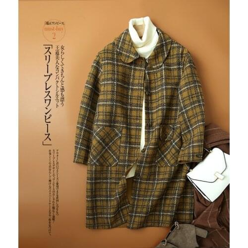 Handmade Woolen Coat Womens Autumn 2020 New Overcoat New Top Woolen Coat Fashion Outwear