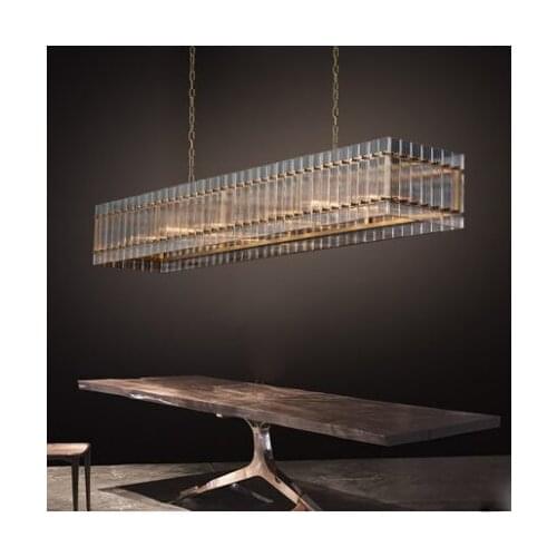 Post-modern luxury chandelier crystal glass living room restaurant light in the bedroom round Nordic simple model room decorativ