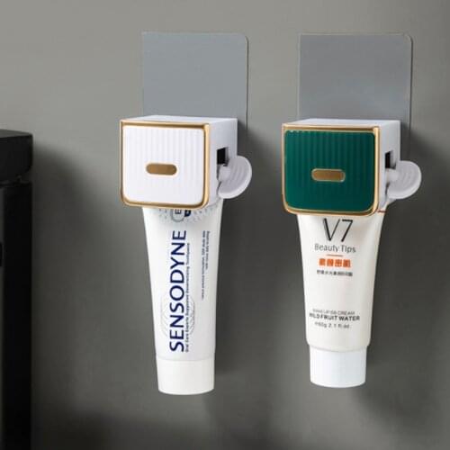 Toothpaste Squeezer for Bathroom Tooth Paste Tube Dispenser Multi-functional Tube Lotion Hand Cream Rolling Holder