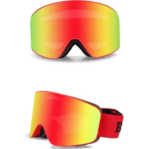 Adults Ski Snowboard Goggles Women Men Skiing Eyewear Mask Snow Protection Over Glasses Double Anti-Fog Cylindrical Glasses