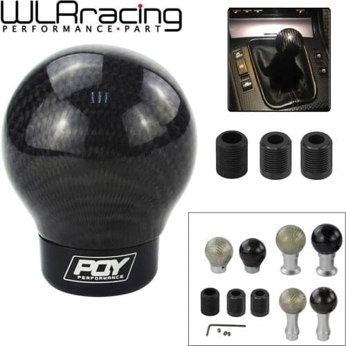 WLR RACING - Real Carbon Fiber Aluminum Gear knob Manual Transmission Aluminum Gear Shift Knob For Honda VW BMW WLR-GSK07