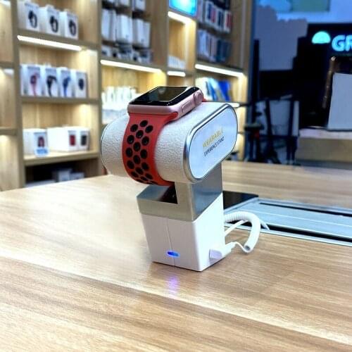 10 Set/Lot) ABS White Retail Store Tabletop Against Shoplifting Security Alarm Wireless Charger Pillow Holder for Applewatch