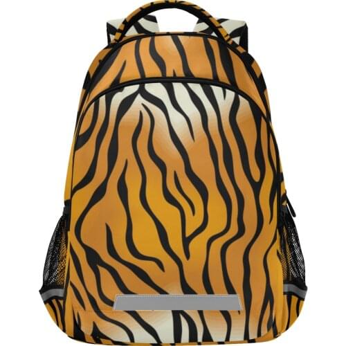 2021 Waterproof Tiger Skin Print School Backpack for Teenagers Boy Girls Large Capacity Lightweight School Bags Laptop Backpacks