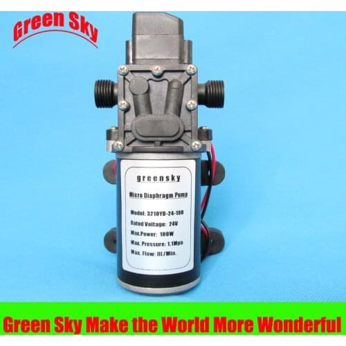 8L/Min 1.1Mpa DC 100W diaphragm water pump 24v