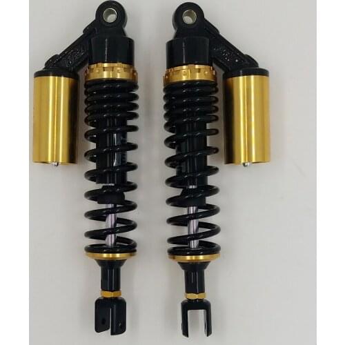 8mm spring fork 340mm gas shock absorber for motorcycle cb750 SUZUKI-GSX1100-atv quad scooter motorbike black+golden 2 pcs