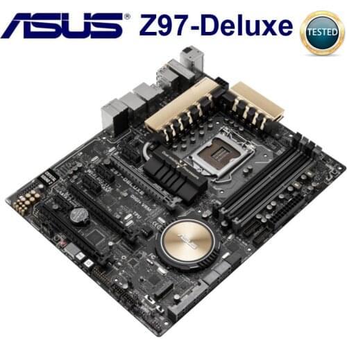 Asus Z97 Motherbaord LGA 1150 DDR3 Core i7/i5/i3 PCI-E 3.0 USB3.1 Original Desktop Asus Z97-DELUXE Mainboard Intel Z97 1150 DDR3