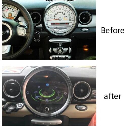 GEHANG 9"Car Radio Audio Player Multimedia GPS Android 10.0 For BMW Mini Cooper R56 Radio 2007-2010 Silver CD Wireless Carplay