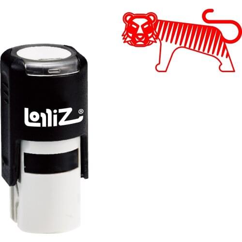 LolliZ Biomorphic Animal Symbol Series Design #66 Self-Inking Rubber Stamp