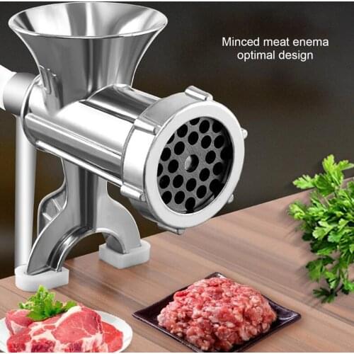 2 Size Household Manual Meat Grinder Hand-crank Homemade Sausage Machine Sausage Stuffer Pepper Grinder And Vegetable Cutter
