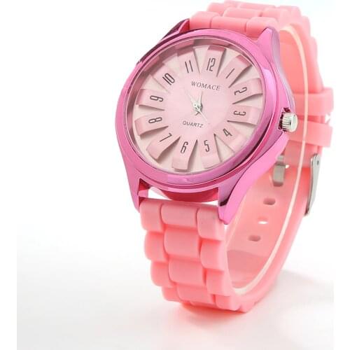 Popular Brand Luxury Unisex Fashion Silicone Strap Arabic Numerals Quartz Sports Jelly Wrist Watch
