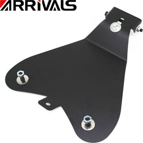 Motorcycle Black Solo Seat Baseplate Bracket Support Holder Mounting Kit for Harley Sportster 48 XL 883 1200 Chopper Bobber