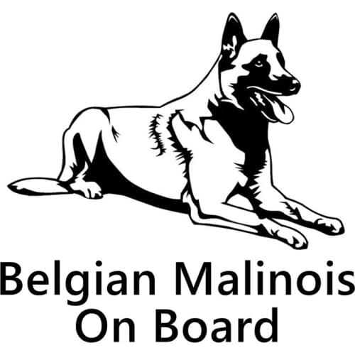 S51004 Various Sizes/Colors Car Stickers Vinyl Decal Belgian Shepherd Malinois Motorcycle Decorative Accessories Creative