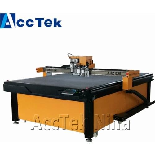 AccTek Digital cnc corrugated cardboard vibration oscillating knife cutting machine with blades