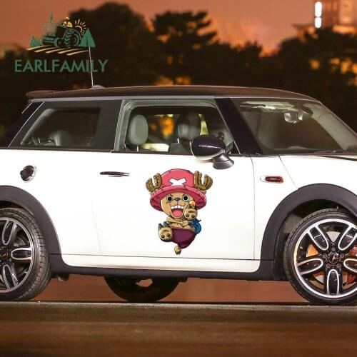 EARLFAMILY 43cm x 33.5cm Funny Tony Tony Chopper Decal Cartoon Anime Car Sticker DIY Scratch-Proof Body Vinyl Car Wrap