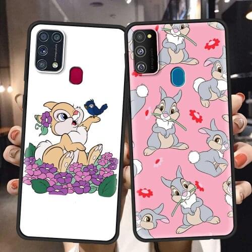 Cute Rainbow Rabbit Phone Fundas For Samsung M51 M31s M31 Prime M30s M21 M11 F41 M01 A9 A7 2018 Coque