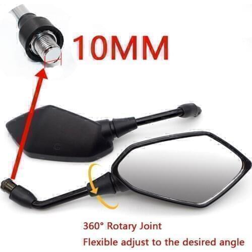 Motorcycle Mirror For YAMAHA TZR 50 R25 VMAX 1200 FAZER 600 BANSHEE TRACER 700 TRACER 900 GT Retroviseur Moto Accesorios