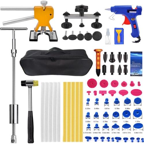 Car Paintless Dent Repair Auto Dent Repair Kit Dent Puller with Glue Puller Tabs Removal Kits for Vehicle Car Dent Repair tools