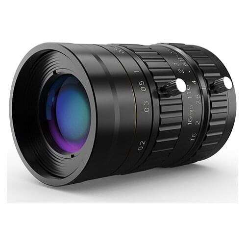 2/3" 5 Million Pixel Level Fixed Focus Lens, Focal Length 16MM, Filter Size M37.5MMx0.5MM, Resolution 5MP 600009