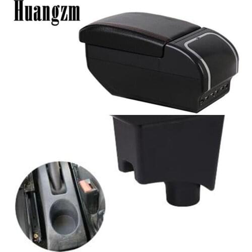 Armrest box For Renault Dacia Sandero Logan 9USB Charging heighten Double layer central Store content ashtray in car accessories