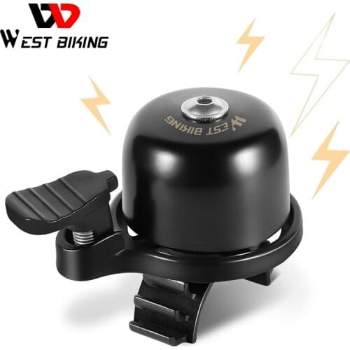 WEST BIKING Mini Portable Bicycle Bell Classical Ring MTB Road Bike Horn Handlebar Safety Warning Alarm Bell Cycling Accessories
