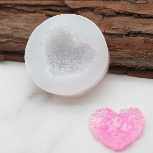 1pcs Love Flowers Silicone Mold Resin For Resin Moulds DIY Jewelry Pendant Necklace Accessories Making