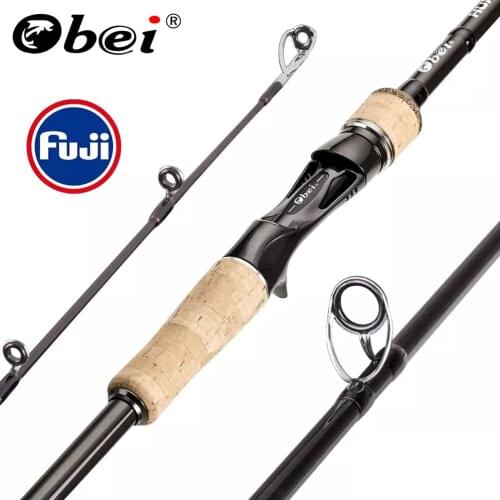 Obei HURRICANE 1.681.8/2.1/2.4/2.7/3.0m Fuji Baitcasting Fishing Rod Travel Ultra Light Casting Spinning Lure 5g-40g M/ML/MH Rod