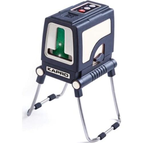 KAPRO Professional Orginal 2 Lines Self Leveling Green Laser level With Horizontal Vertical Beams Outdoor Level Gauge Tool