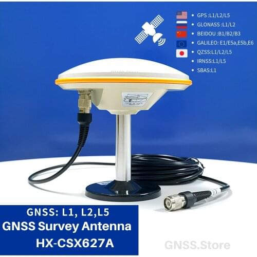 High-precision RTK GNSS antenna ZED-F9P GPS Antenna high gain CORS Antenna TNC 3-12V GNSS GPS GLO GAL BDS GNSS L1 L2 L5