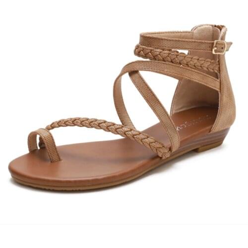 2021 summer new fairy all-match casual, exquisite and elegant open-toed collocation skirt Roman slope with female sandals