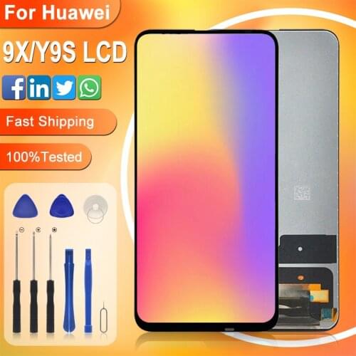 Catteny For Huawei Honor 9x LCD With Touch Panel Screen Digitizer Assembly For Huawei Y9S Display Free Shipping With Frame