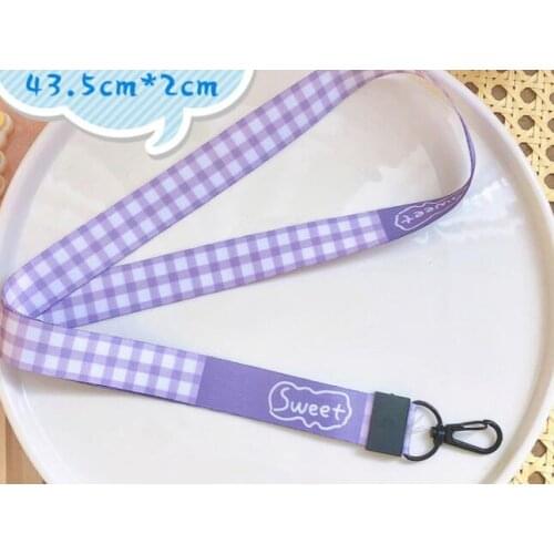 10pcs/20pcs/50pcs/100pcs cartoon color cute lanyard Neck Strap Lanyard Mobile Phone Key Chain ID Badge Key Chain