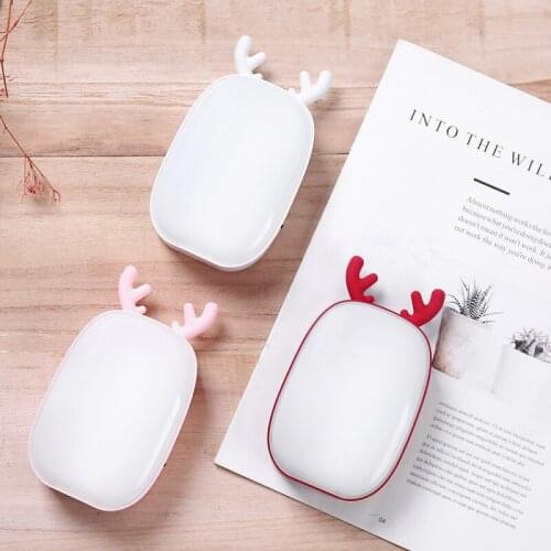 2 In1 Rechargeable Cute Deer Small Table Lamp And Power Bank Home Outdoor Portable Night Light Led Kids Gift Reading LED Light