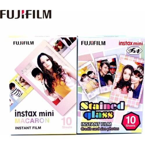 20 Sheets Fujifilm Fuji Instax Mini 8 New Macaron+Stained glass Film For 11 7 8 9 50s 7s 90 25 Share SP-1 SP-2 Instant Cameras