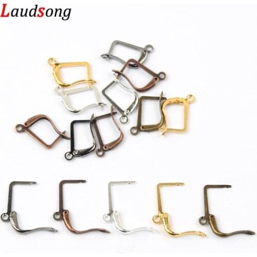 20pcs 17*13mm French Lever Earring Hooks Base Earrings Hooks For DIY Jewelry Making Handmade Accessories Supplie