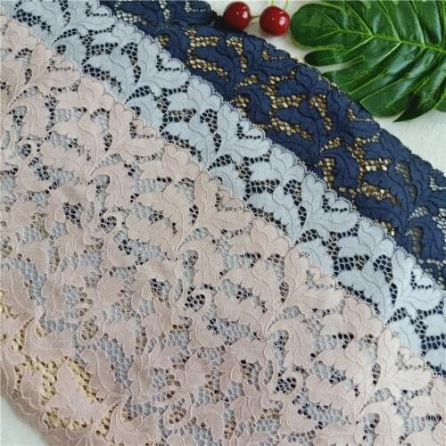 21CM E2174 Soft Elastic Embroidery Lace For Clothing Decoration Handcraft DIY 21-2