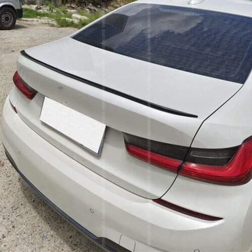 CEYUSOT For V STYLE Spoiler Accessories BMW 3 Series G20 320i 325i 330i PU Material Car Trunk Black Rear Lip Wing Tail 2019-UP