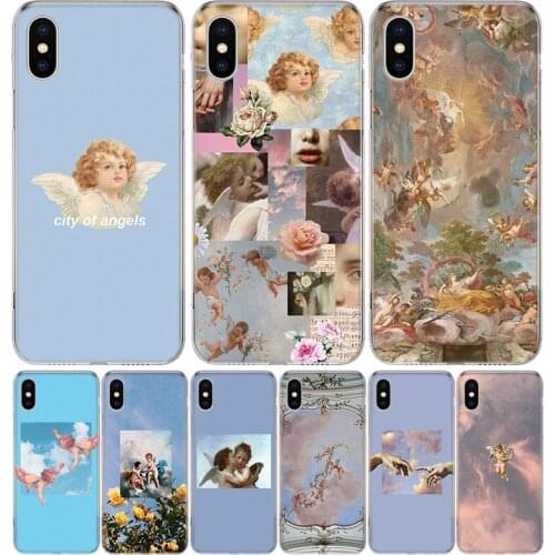 Renaissance angels Phone Case for Apple iphone 11 12 Mini Pro XR X Xs Max 7 8 6 6s Plus 7G 6G 5G 5S 5 SE + Customize Cover Coque