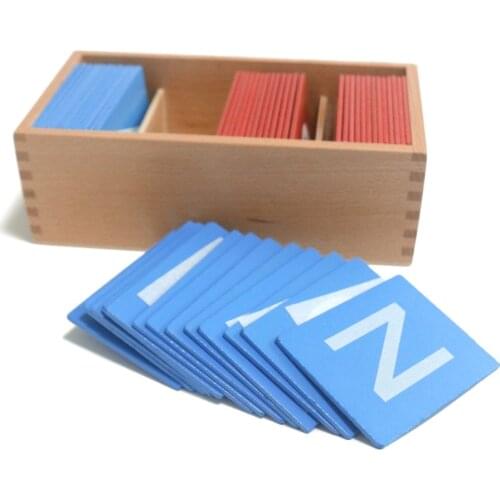Wooden Toys Education Learning Sand Paper Letter Card Preschool Wooden Montessori Toys Learning For 2 3 4 Year Olds B1386T