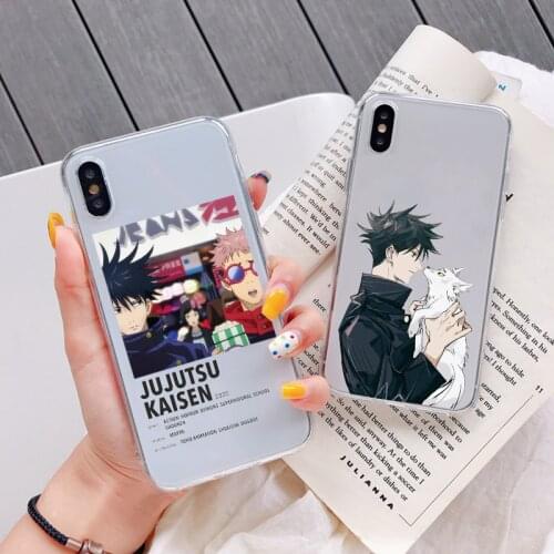 Jujutsu Kaisen Anime Funda For Xiaomi Poco X3 F3 M3 Redmi 9T 9C NFC Mi Note 10 10S 10T 11i 11 Lite 9 9S 8 8T 7 5 6 Pro Max Case