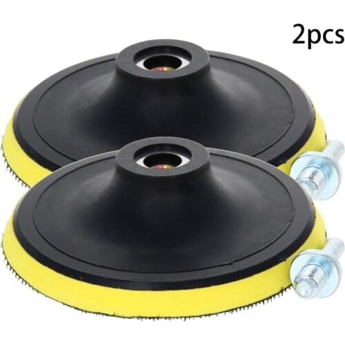 Hot 1/2set New Soft Sponge Flocking Sticky Disk Connecting Rod 4"/5"/6"/7" Matching With Angle Grinder Polishing Machine Join