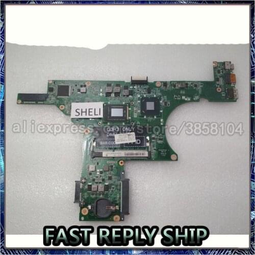 SHELI For Dell 14z N411z laptop Motherboard notebook pc mainboard with I5-2430M DA0R05MB8D2 384G8 0384G8 CN-0384G8 100% tested