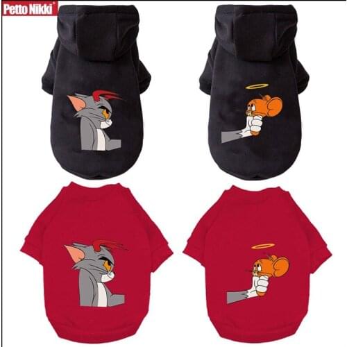 Cartoon Winter Dog Clothes Cute Dog Hoodies Design Cotton Dogs Clothing For Puppy Small Medium Dogs French Bulldog Costume