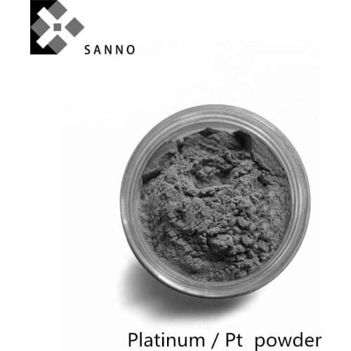 Nano Pt powder catalyst platinum powder 99.9% purity 50nm - 200nm / 1um platinum scientific research powder