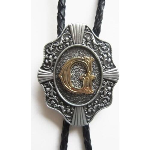 Brand New Wholesale Retail Western Original Letter G New Bolo Tie G Brand New in Stock Factory Direct Free Shipping