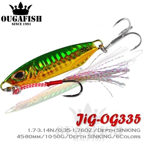 New Fishing Lure Jig Bass Bet Jiging Sinking Baits Weights10-50G Metal Jigs Articulos De Pesca Artificial Bait Holographic Trout