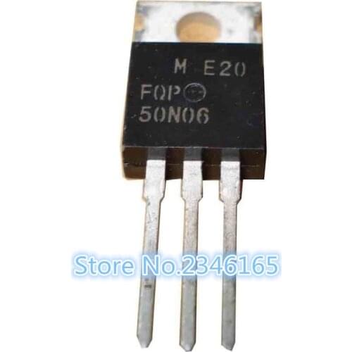 Original 10pcs FQP50N06 TO220 RFP50N06 50N06 50A 600V MOSFET TO-220