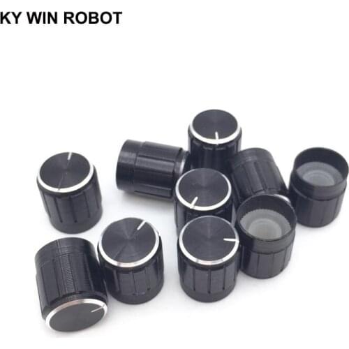10PCS Potentiometer Plastic Knob 15*17MM Black