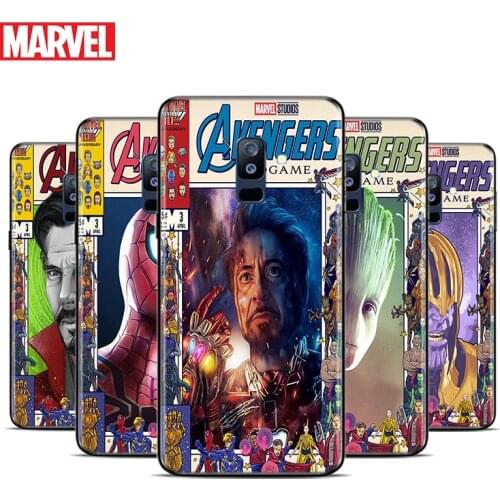 Marvel superhero poster For Samsung Galaxy A9 A8 Star A8S A7 A6 A6S A5 A3 Plus 2018 2017 2016 A750 Black Phone Case