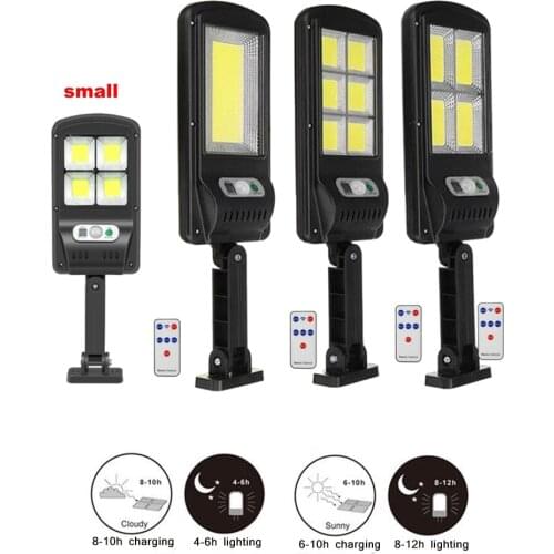 Remote 1-4pcs 48-128 leds Solar light PIR Motion Sensor solaire lamp waterproof Outdoor Garden Street Security lighti floodlight